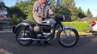 1962 Norton 650SS [upl. by Aitercal417]