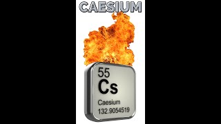 💥💥💥CAESIUM THE MOST ACTIVE METAL ON EARTH very exothermic [upl. by Maren635]