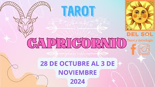 ♑Capricornio Semanal 28 de Octubre al 3 de Noviembre Final Feliz🥰💝🥳 [upl. by Janette]