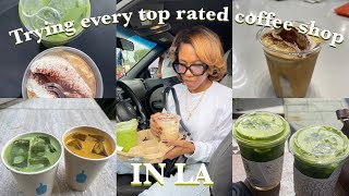 Trying every top rated coffee shops in LA [upl. by Eustatius944]