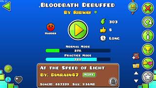 Geometry Dash bloodbath debuffed [upl. by Ynnor]