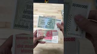 Zimbabwe printed 100 Trillion dollars banknote in 2008 during hyperinflation [upl. by Legnaros965]