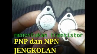 Menentukan PNPNPN dan letak basiscolektoremitor di transistor jengkol [upl. by Eeltrebor306]