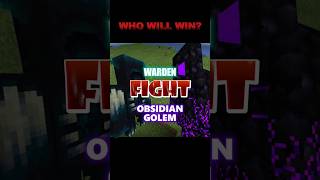 Warden Takes On Obsidian Golem In MINECRAFT Showdown minecraft [upl. by Dougie]