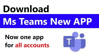 How to Download new teams App  How to install microsoft teams on laptop  Microsoft team download [upl. by Coney497]