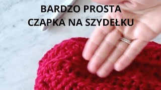 TUTORIAL👉ŁATWA CZAPKA WYKONANA SZYDEŁKIEM [upl. by Akiraa]