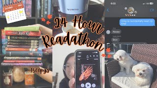 Reading Vlog  24 hour reading challenge fall reads puzzle time [upl. by Min237]