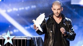 Darcy Oakes jawdropping dove illusions  Britains Got Talent 2014 [upl. by Parish]