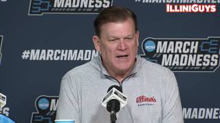 Illinois Head Coach Brad Underwood PreNCAA Tournament Media Conference [upl. by Slorac]