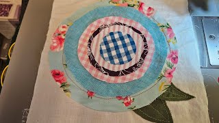 The Shabby Chic Rose Garden Trellis Quilt pt 1 quilting patchwork recycling [upl. by Warden]