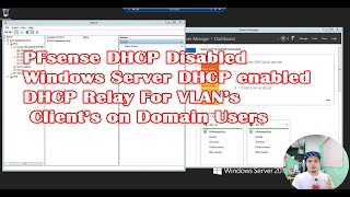 Paano mag configure ng DHCP Server sa windows server to work on Pfsense VLAN Implementation [upl. by Mimajneb]