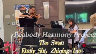 🎻✨ Emily Shi amp Zhiqing Tao performed The Swan at Seneca Rockville Senior LivingSeptember 21st 24 [upl. by Naillig]