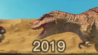 CARNOTAURUS EVOLUTION 2000 2022 BAD ROMANCE CRAZY DINOSAUR KING OF DINO [upl. by Aenel359]