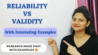 30 VALIDITY vs RELIABILITY  Reliability amp Validity in Research  Interesting Examples research [upl. by Akenet]