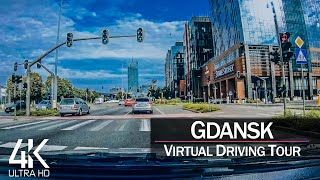 【4K 60fps】¾ HOUR RELAXATION FILM 🚗 «Driving in Gdansk amp Gdynia Poland» Ultra HD for 2160p TV [upl. by Rosio]