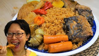 Thiéboudiène  Le plat national du Sénégal  Riz au poisson et aux légumes [upl. by Silera]