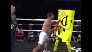 Fear No Man Mike Perry Knocks Out Jake Pauls Mascot [upl. by Oneil860]