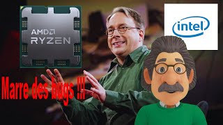 Linux Linus Torvalds en a marre du matériel buggé dIntel et AMD [upl. by Broadbent]