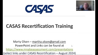 CASAS Recertification [upl. by Nasia]