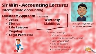 Lecture 03 Warranty Liability Estimated Liability Intermediate Accounting [upl. by Lindo]