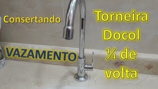 Como consertar vazamento de torneira 14 de volta Docol [upl. by Zachar]