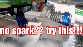 how to checkset the spark on a pocket bike engine [upl. by Tamera644]