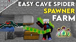 Minecraft Spider Mob Spawner Xp Farm 120 Easy Xp Farm [upl. by Etirugram]