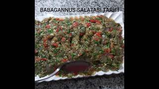 BABAGANNUŞ SALATASI TARİFİ sorts salatatarifleri salata [upl. by Notsnorb]