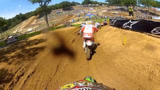 GoPro HD Josh Grant Moto 1 Lap 2012 Lucas Oil Pro Motocross Championship Budds Creek [upl. by Neva516]