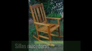 Sillas mecedoras  Muebles de madera y jardín COM [upl. by Lambrecht460]