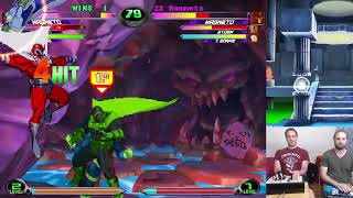 MvC2 NYC Session  bSharp vs Romneto pt 3 82824 Player Cam [upl. by Boigie]