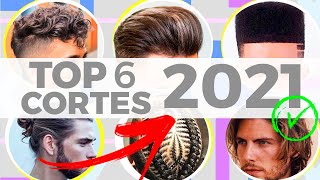 TOP 6 CORTES E PENTEADOS MASCULINOS PARA 2021  CABELO MASCULINO [upl. by Nalhsa190]