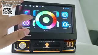 Test Hizpo Android 12 Universal 1din Car Radio CarPlay GPS Navigation Review Aliexpress [upl. by Nalod]