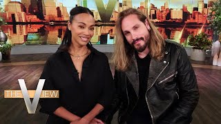 Husband and Wife Duo Zoë Saldaña and Marco Perego Team Up in New Film on Immigration  The View [upl. by Marylee]