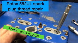 Rotax 582UL spark plug won’t thread [upl. by Notlil680]