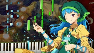 Synthesia Touhou 17  Entrusting this World to Idols  Idolatrize World  Piano Tutorial [upl. by Rezeile]