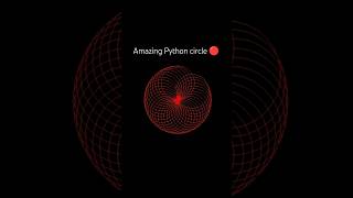 Draw Amazing Circle ⭕ shorts python trending [upl. by Mccready]