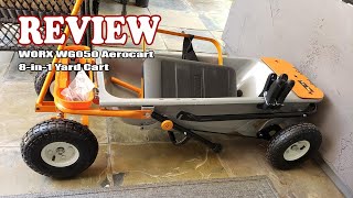 WORX WG050 Aerocart 8in1 Yard Cart Review 2024  Is It Worth It [upl. by Piane]