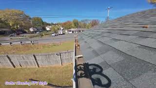 I cleaned my gutters with my drone well I was able to clean my gutters with my drone And It was fun [upl. by Bunder]