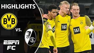 Erling Haaland reopens the title race for Dortmund in win vs Freiburg  Bundesliga Highlights [upl. by Pegasus522]