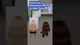 Doamna de desenatunci când fac un desen frumos😏😏😏 roblox paint funny short roleplay [upl. by Saticilef]