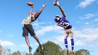 ODELL BECKHAM ONE HANDED CATCH CHALLENGE [upl. by Straub]