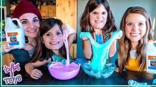 Twins Make Fluffy Slime with Science  DIY Experiment [upl. by Tabina909]