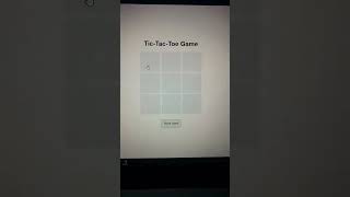 Tic Tac Toe Game 🔥 JavaScript foryou codinglife fyp phython webdevelopment [upl. by Bernadina983]