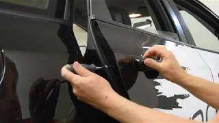 How to remove a DOOR HANDLE front  back Opel  Vauxhall Astra  Corsa 20062015 [upl. by Ezaria931]