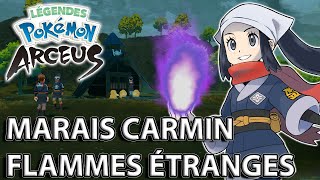 Les FLAMME ETRANGE des MARAIS CARMIN  LÉGENDES POKÉMON ARCEUS [upl. by Aimik]