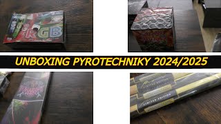 První letosni unboxing pyrotechniky 20242025 upraveno [upl. by Mccollum]