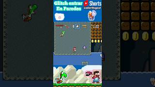 Brutal forma de ENTRAR a las paredes en Super Mario World supermario [upl. by Yelahs]