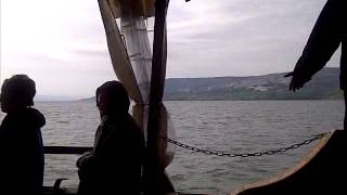 Fishing boat on Sea of Galilee [upl. by Cosette]