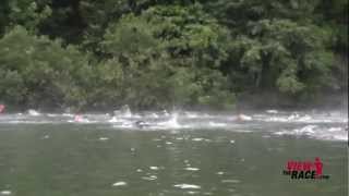 Vineman Triathlon Swim Course Russian River Guerneville Californiamov [upl. by Neda330]